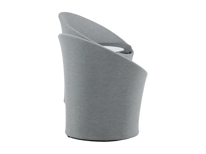 Salon de Jardin Design "Spoga" 73cm Gris & Noir