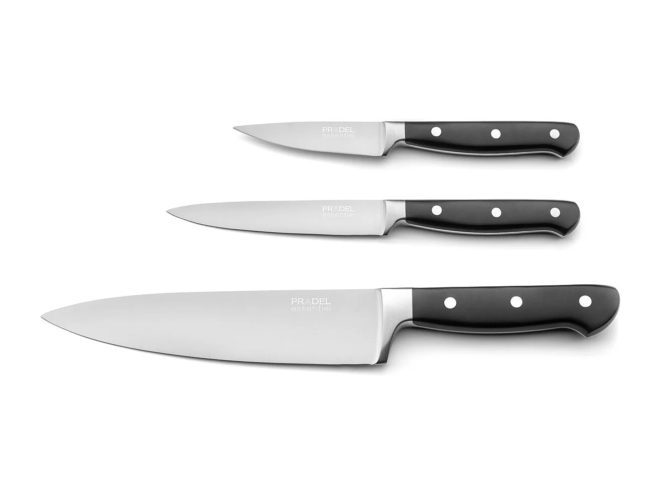 Blason - Set 3 couteaux de cuisine : office, utile et chef 20 cm