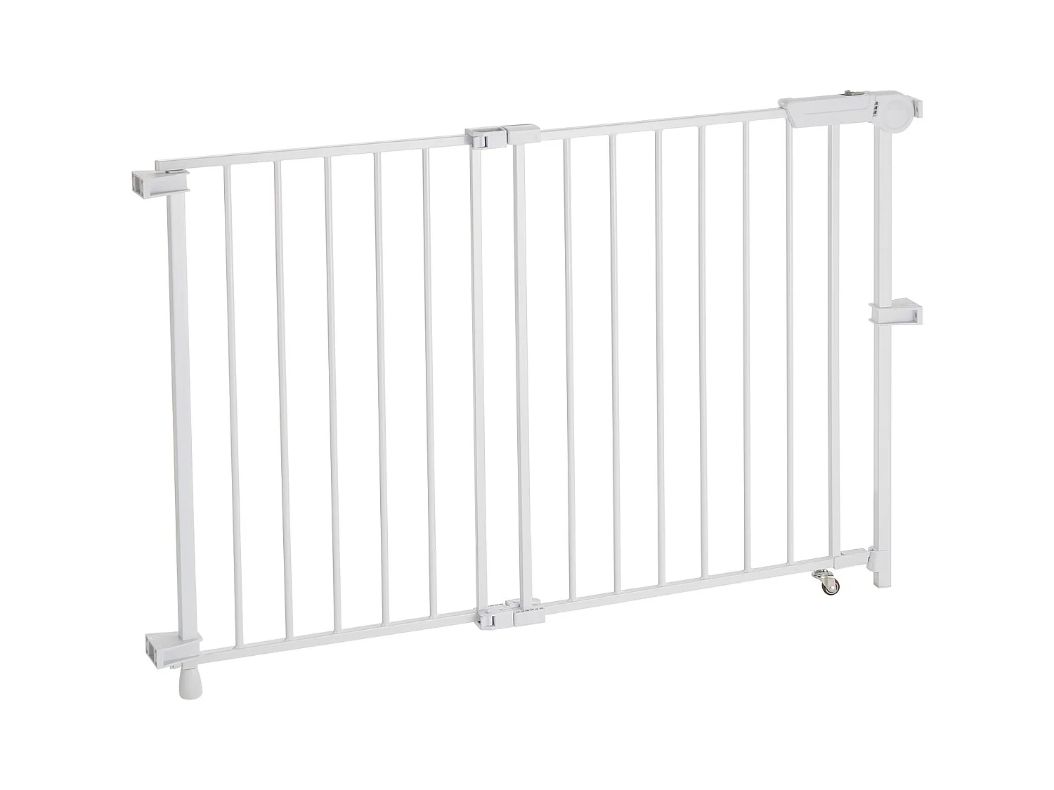 Barrière de Sécurité Animaux, SucceBuy Barrière de Sécurité Extensible pour Animaux 75-109,2 cm Hauteur 71,1 cm Blanc