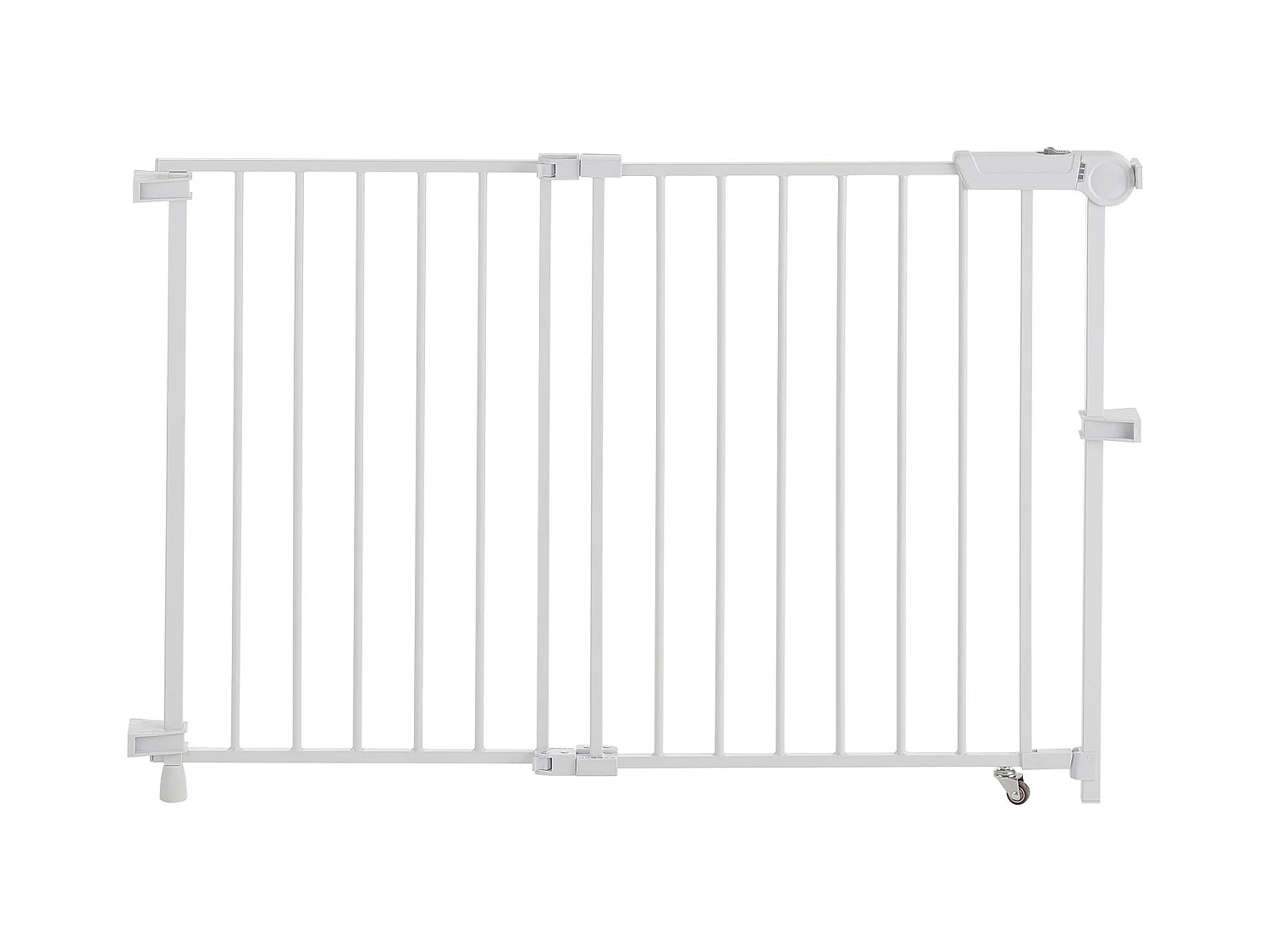 Barrière de Sécurité Animaux, SucceBuy Barrière de Sécurité Extensible pour Animaux 75-109,2 cm Hauteur 71,1 cm Blanc
