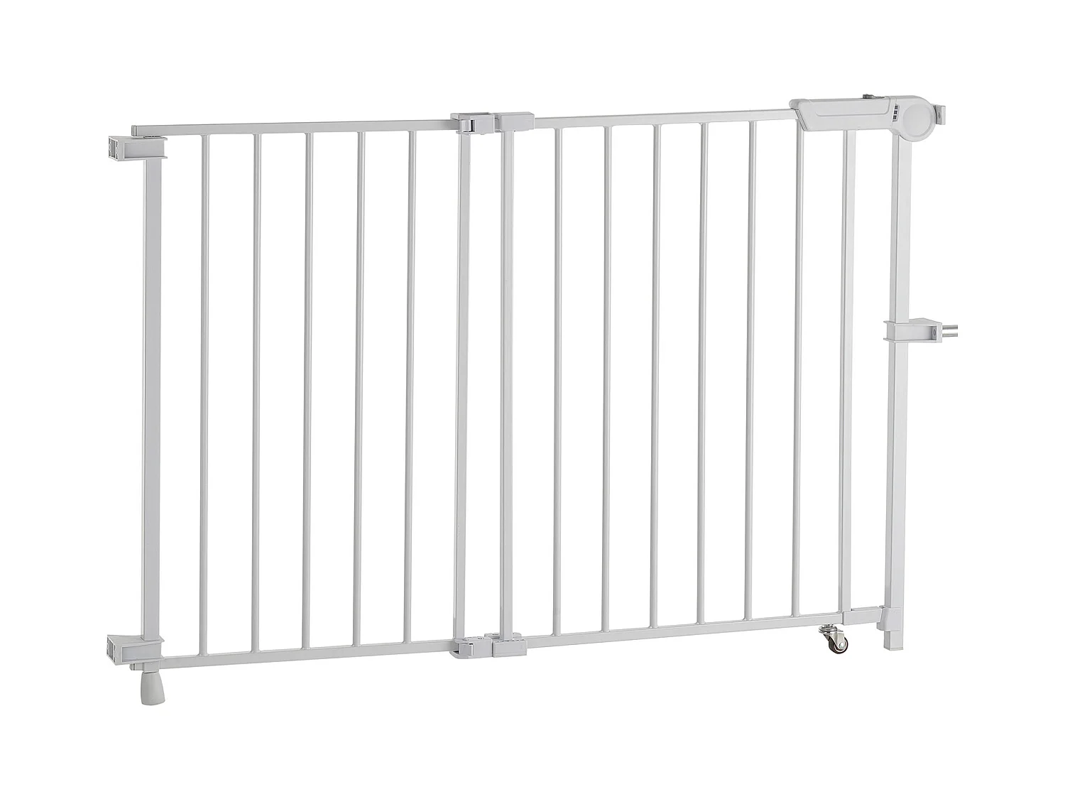 Barrière de Sécurité Animaux, SucceBuy Barrière de Sécurité Extensible pour Animaux 75-109,2 cm Hauteur 71,1 cm Blanc