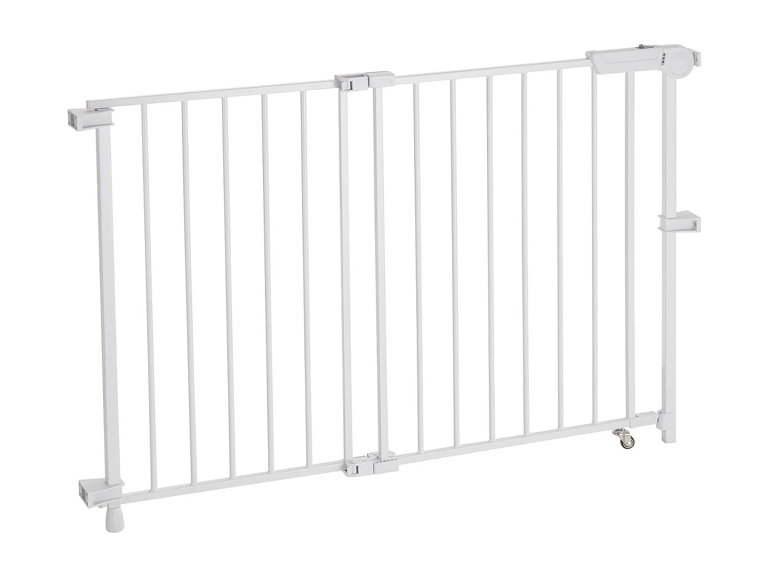 Barrière de Sécurité Animaux, SucceBuy Barrière de Sécurité Extensible pour Animaux 75-109,2 cm Hauteur 71,1 cm Blanc