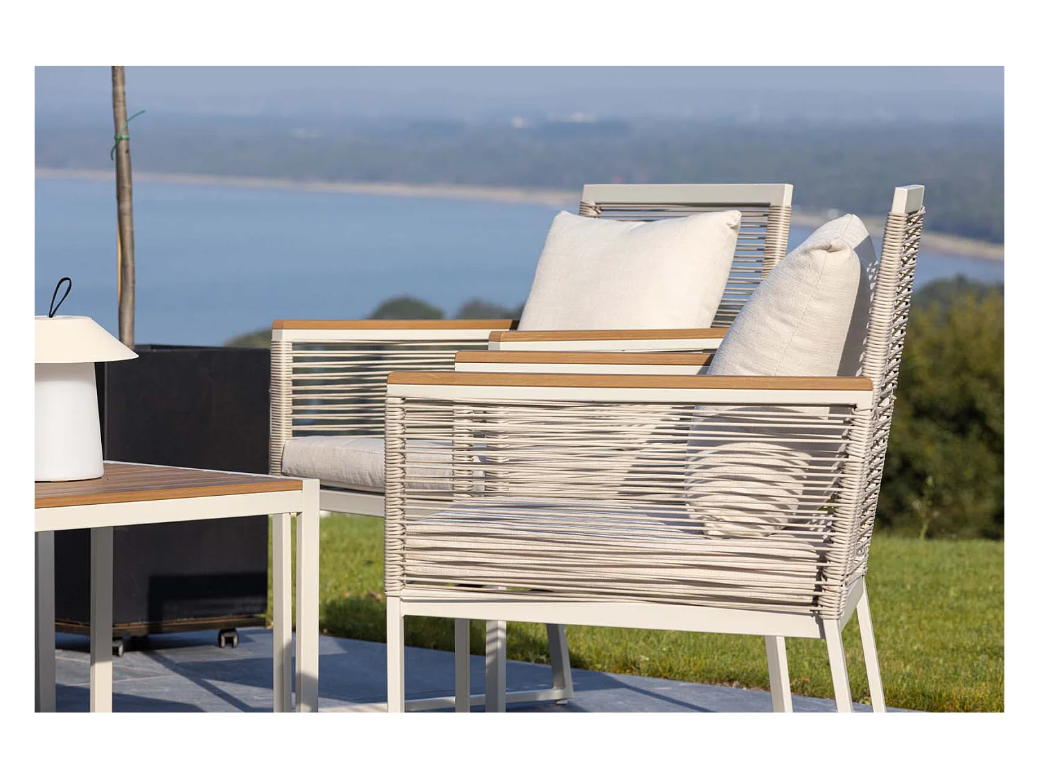 Dallas loungeset 4 delen beige.