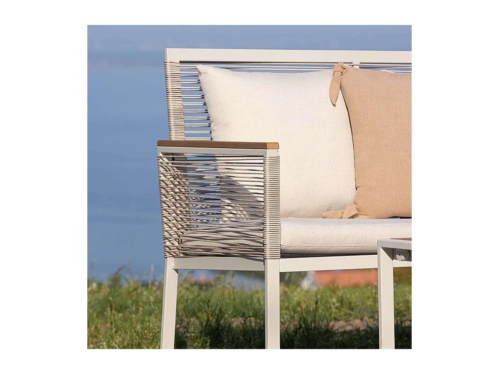 Dallas loungeset 4 delen beige.