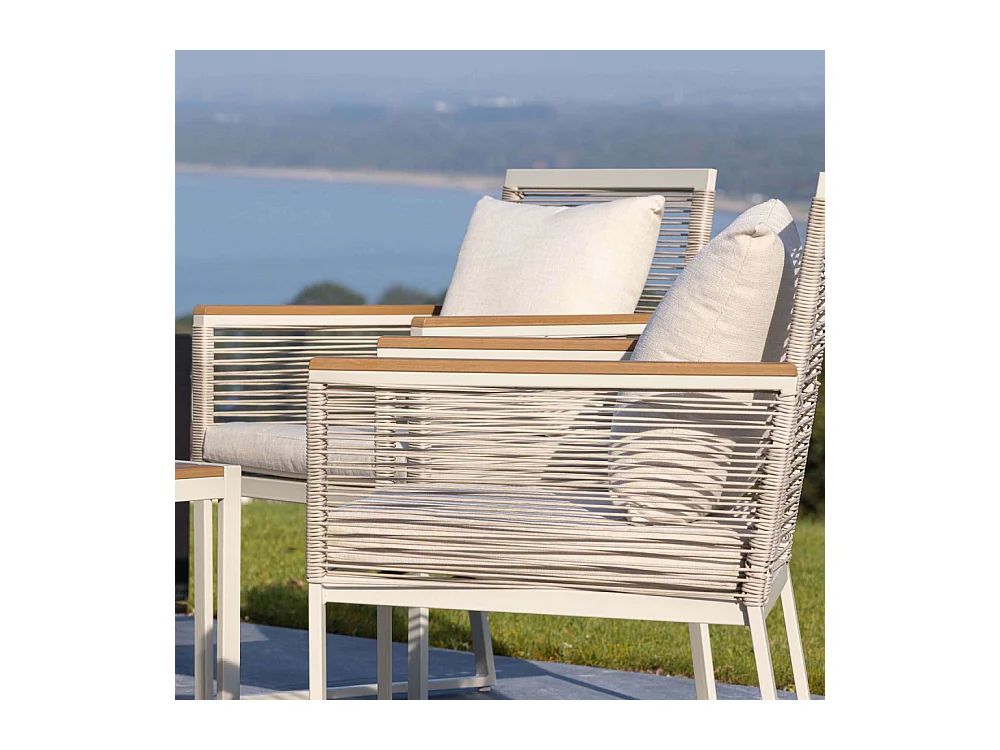 Dallas loungeset 4 delen beige.