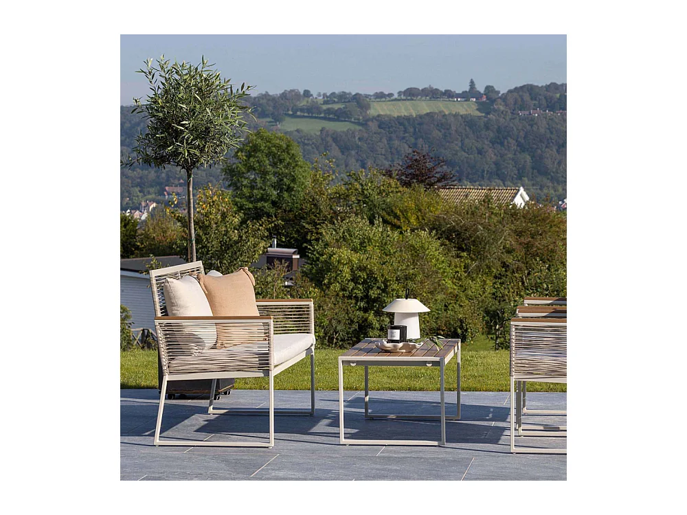 Dallas loungeset 4 delen beige.