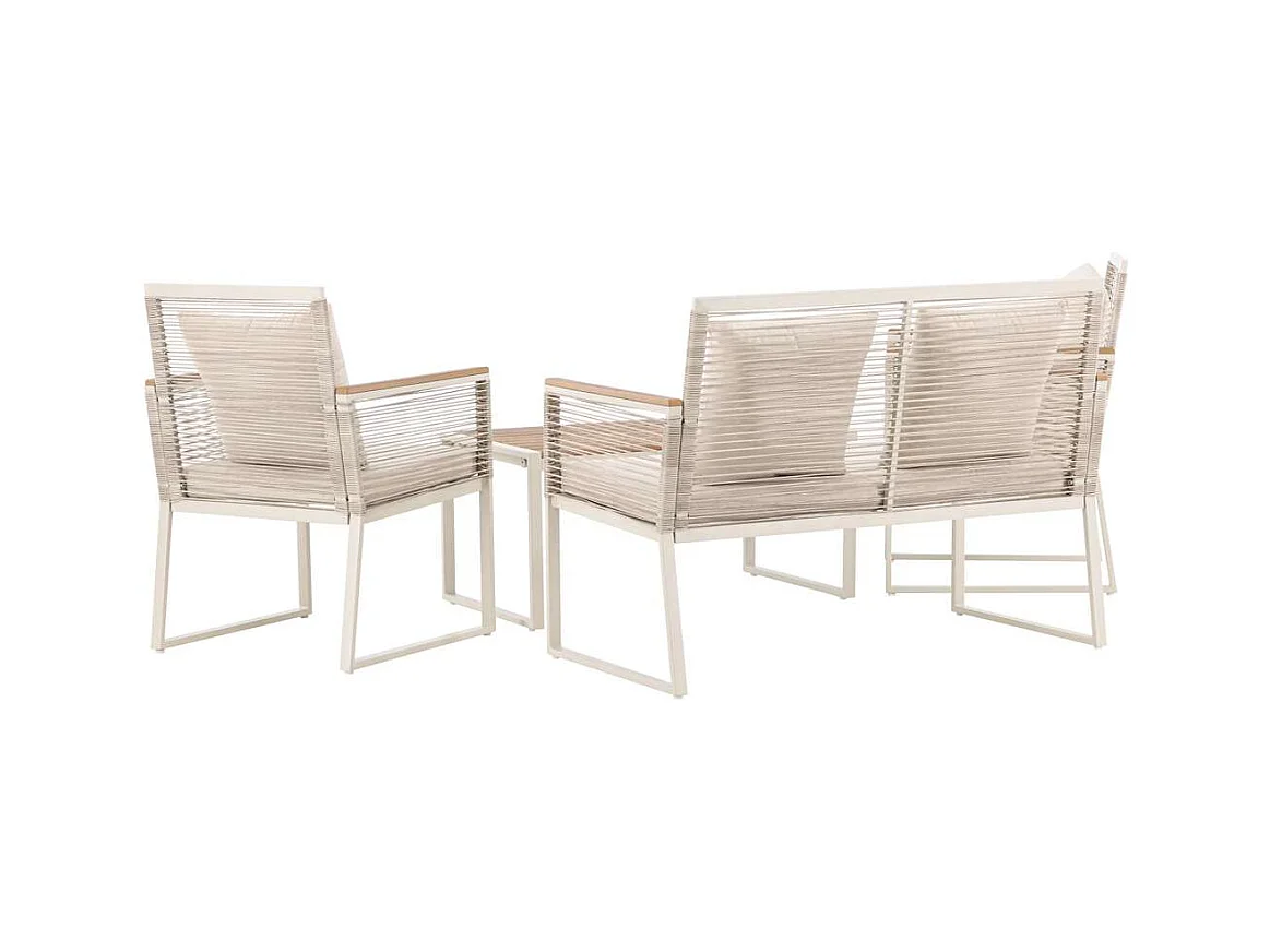 Dallas loungeset 4 delen beige.