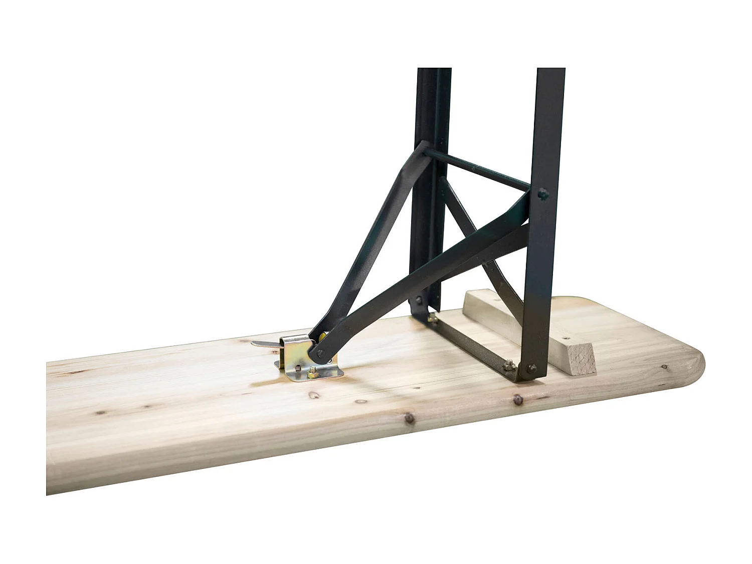 Guniess Table de pique-nique avec bancs, noir, naturel.