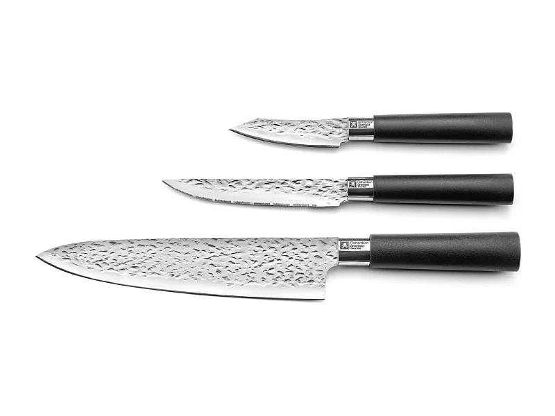 Katana - Set 3 couteaux de cuisine : office, utile et chef