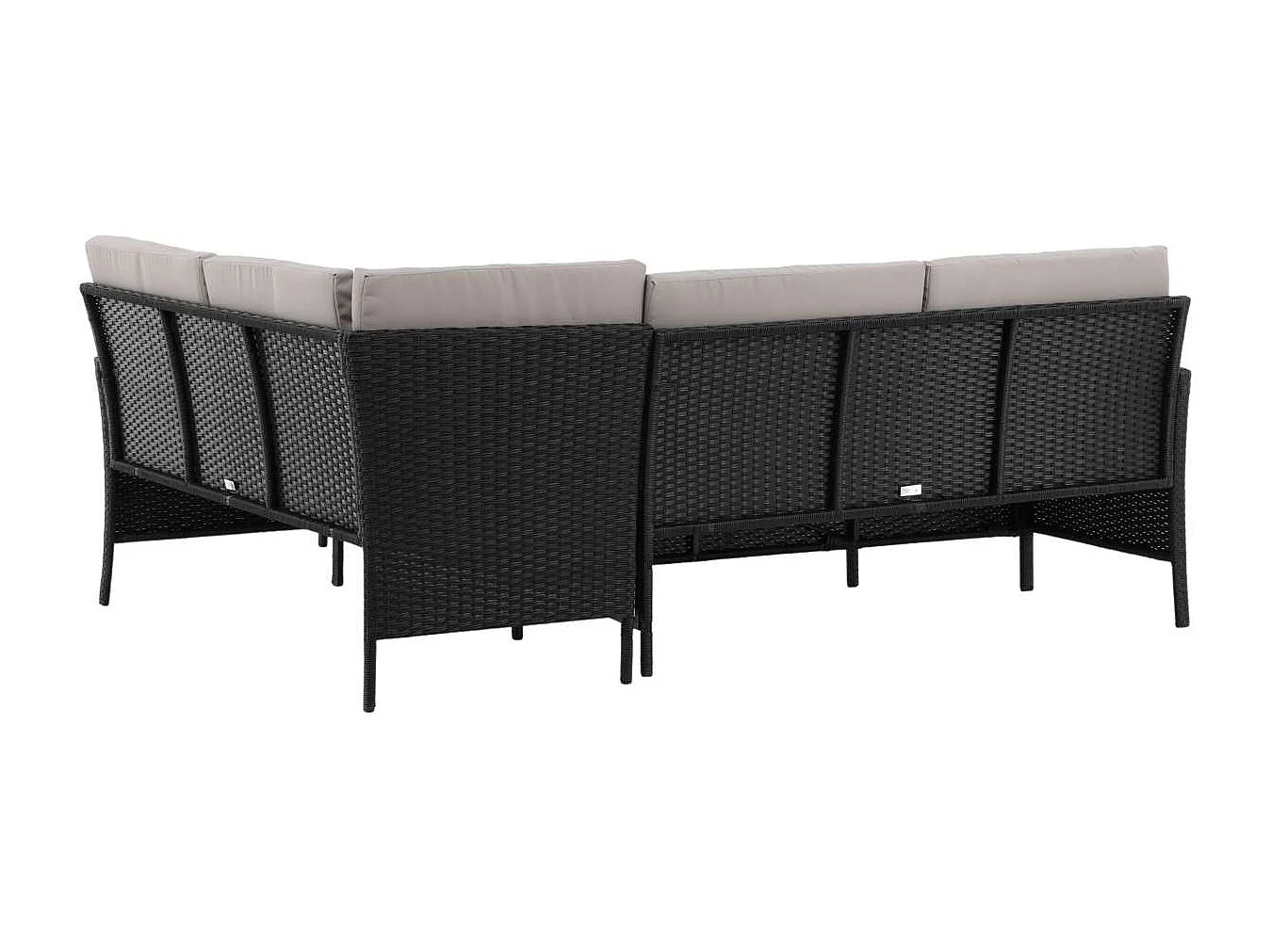 Knock loungeset 4 delen zwart.