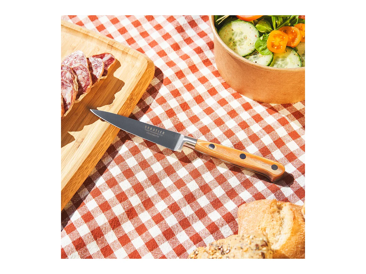 Essentiel - Bloc bambou de 5 couteaux de cuisine