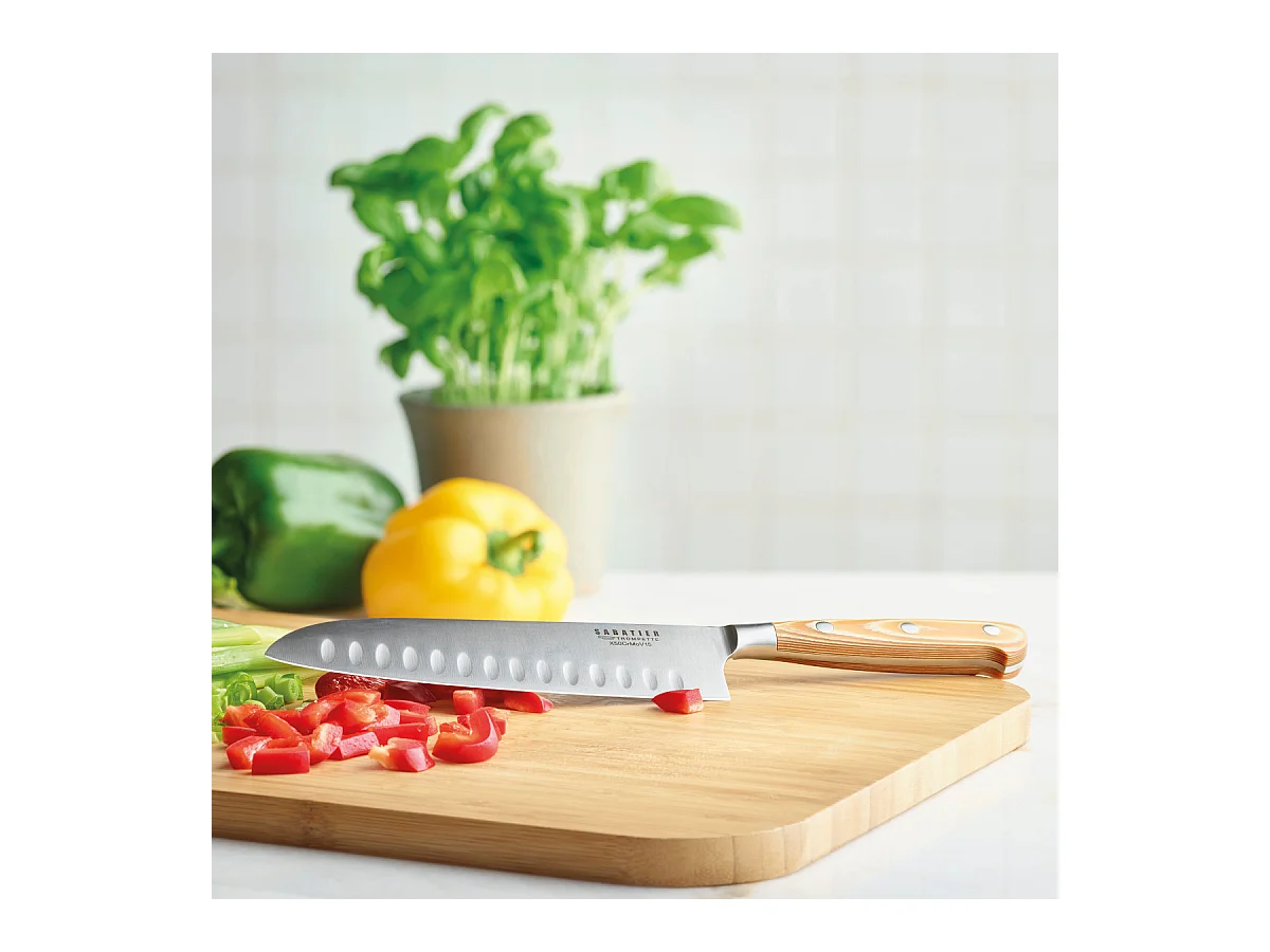 Essentiel - Bloc bambou de 5 couteaux de cuisine