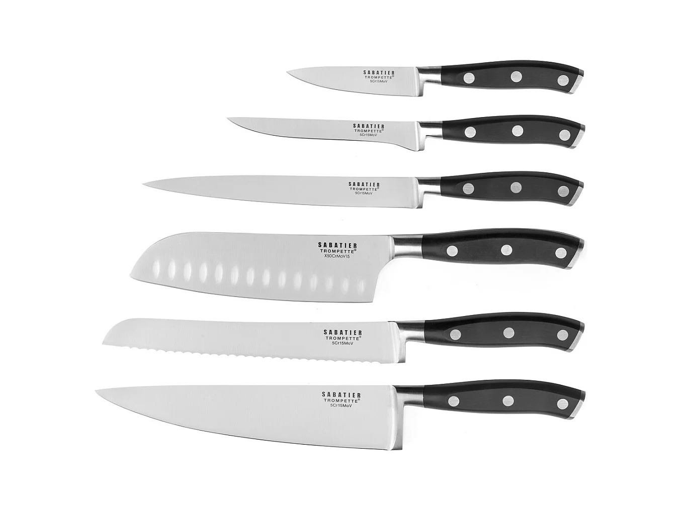 Vulcano - Trousse souple de 6 couteaux de cuisine