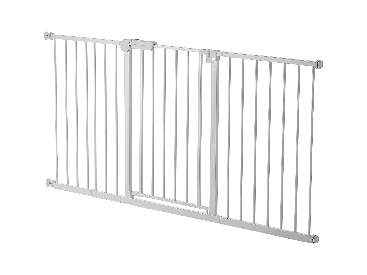 Barrière de Sécurité Animaux, SucceBuy Barrière de Sécurité Extensible pour Chiens LxH 154-161x76,2 cm Blanc