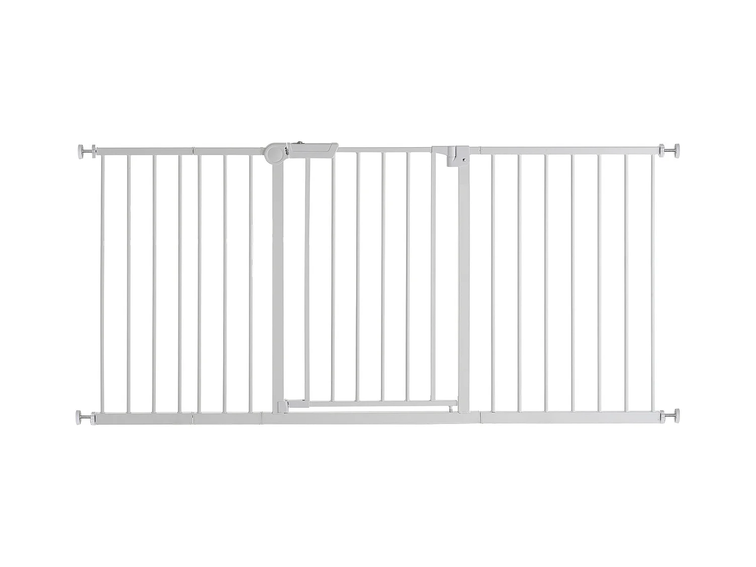 Barrière de Sécurité Animaux, SucceBuy Barrière de Sécurité Extensible pour Chiens LxH 154-161x76,2 cm Blanc