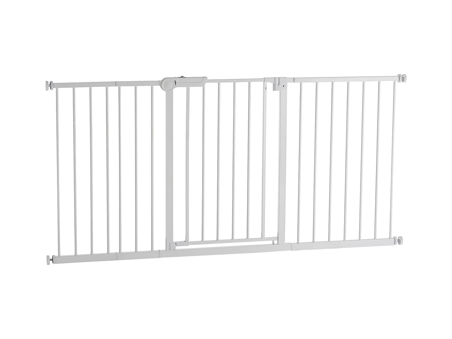 Barrière de Sécurité Animaux, SucceBuy Barrière de Sécurité Extensible pour Chiens LxH 154-161x76,2 cm Blanc