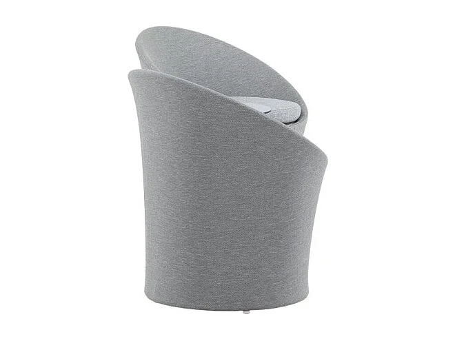 Salon de Jardin Design "Spoga" 73cm Gris & Blanc