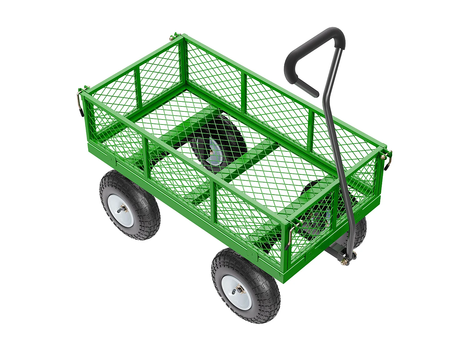 Chariot de Jardin, SucceBuy Chariot de Jardin en Acier 308,44 kg Capacité, Chariot de Jardin Robustes avec Pneus de 25,4 cm