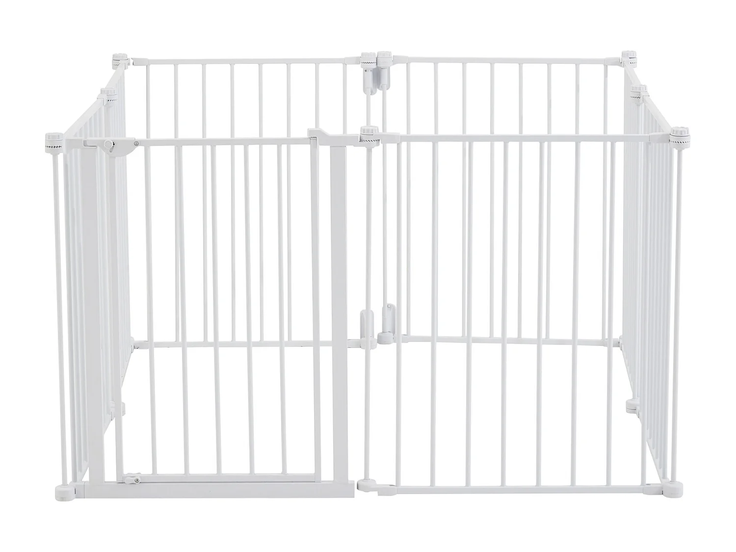 Barrière de Sécurité Animaux, SucceBuy Barrière Pliable pour Bébé et Animal de Compagnie 487,7 cm Largeur 71,1 cm Hauteur 8 Panneaux Blanche