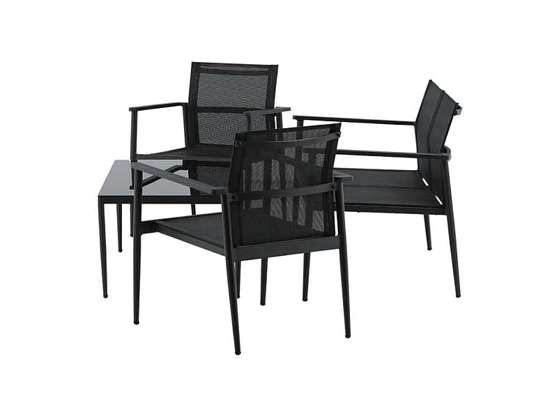 Salon de Jardin "Break" 105cm Noir