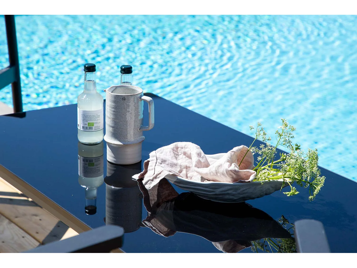 Break loungeset 4 delen zwart.