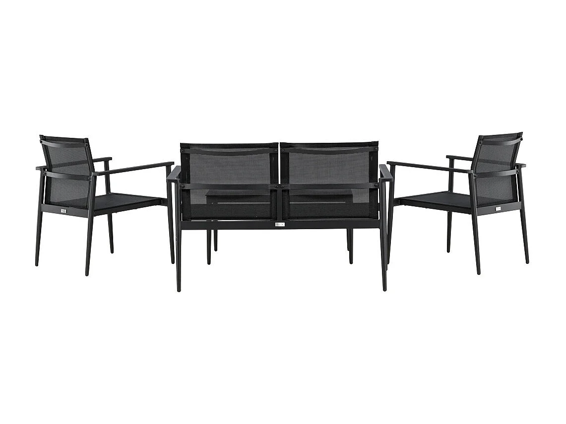 Salon de Jardin "Break" 105cm Noir