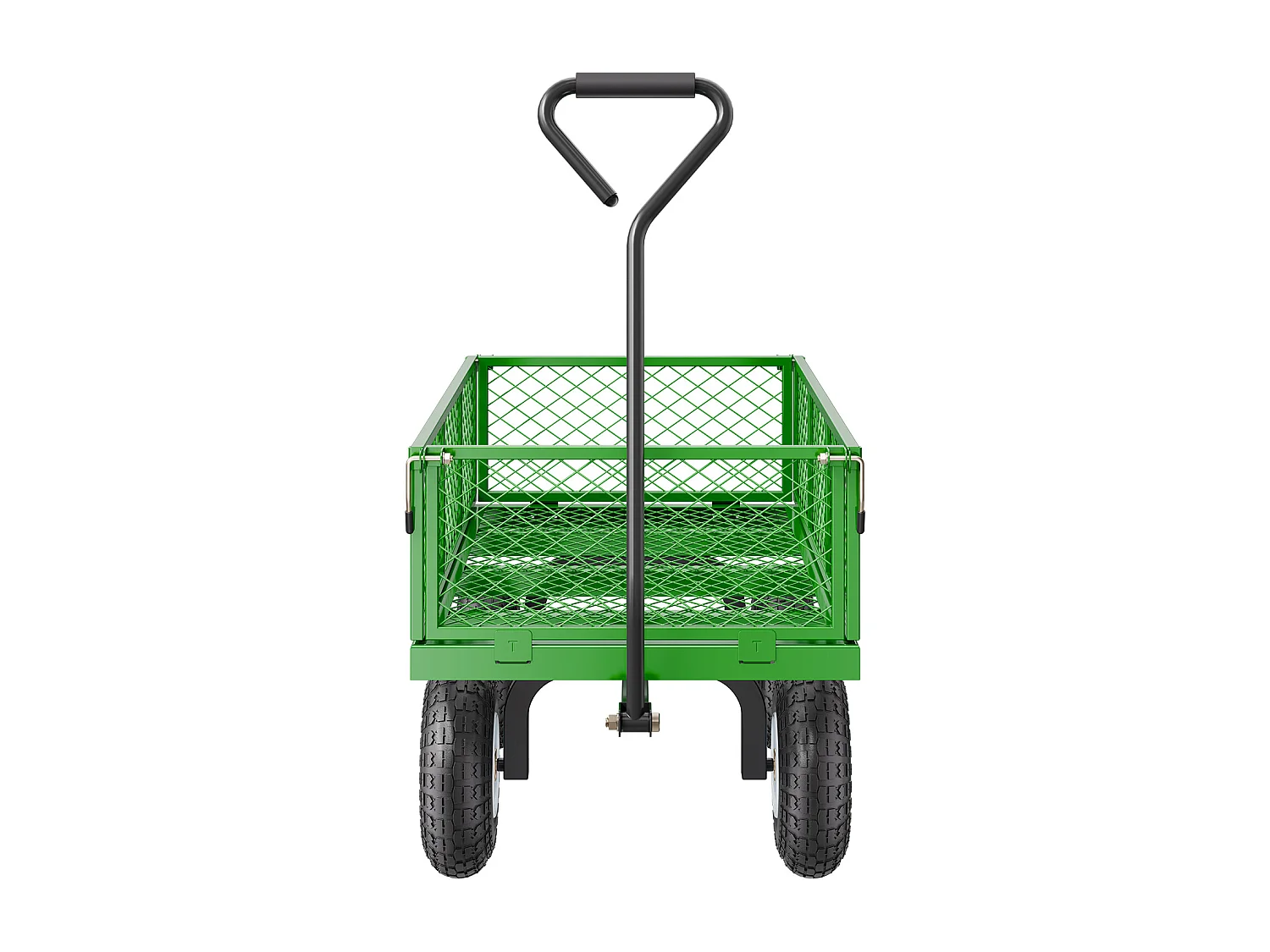 Chariot de Jardin, SucceBuy Chariot de Jardin en Acier 408,23 kg Capacité, Chariot Robustes, Pneus de 25,4 cm