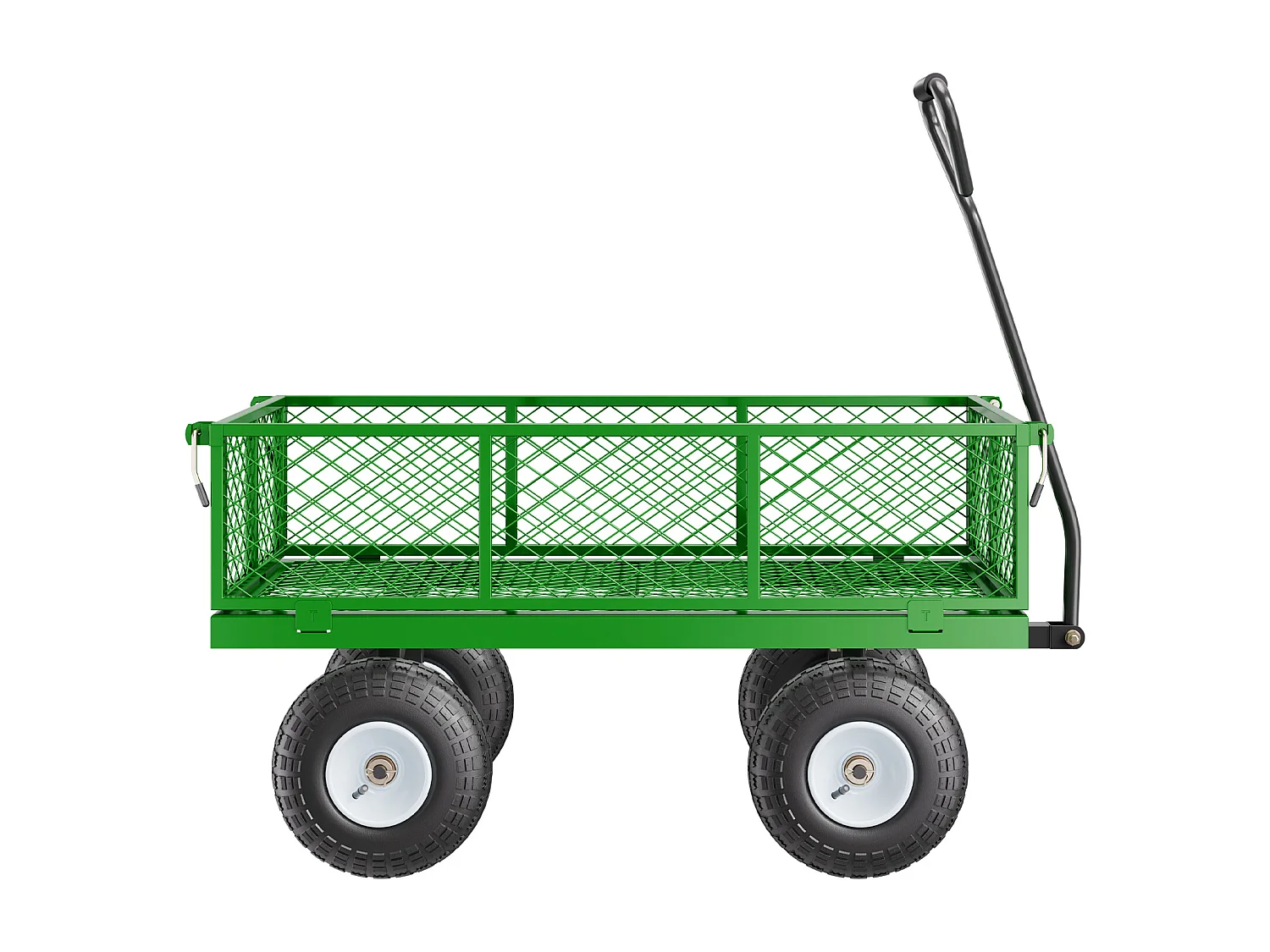 Chariot de Jardin, SucceBuy Chariot de Jardin en Acier 408,23 kg Capacité, Chariot Robustes, Pneus de 25,4 cm