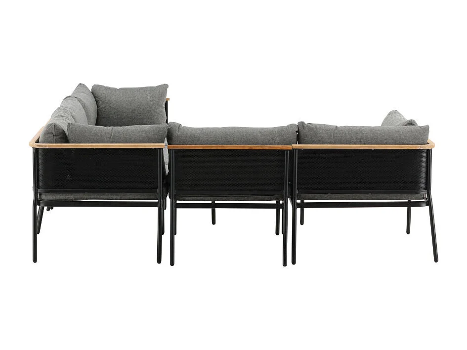 Nettan Lounge-Set 2 Teile schwarz,grau,natur.