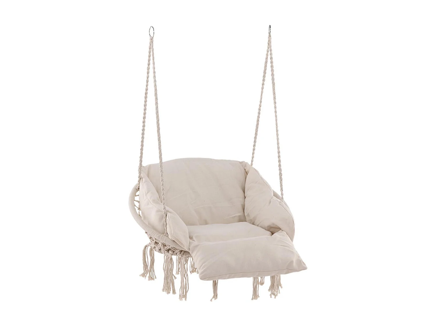 Hamtic hangend tuinstoel incl. kussen wit.