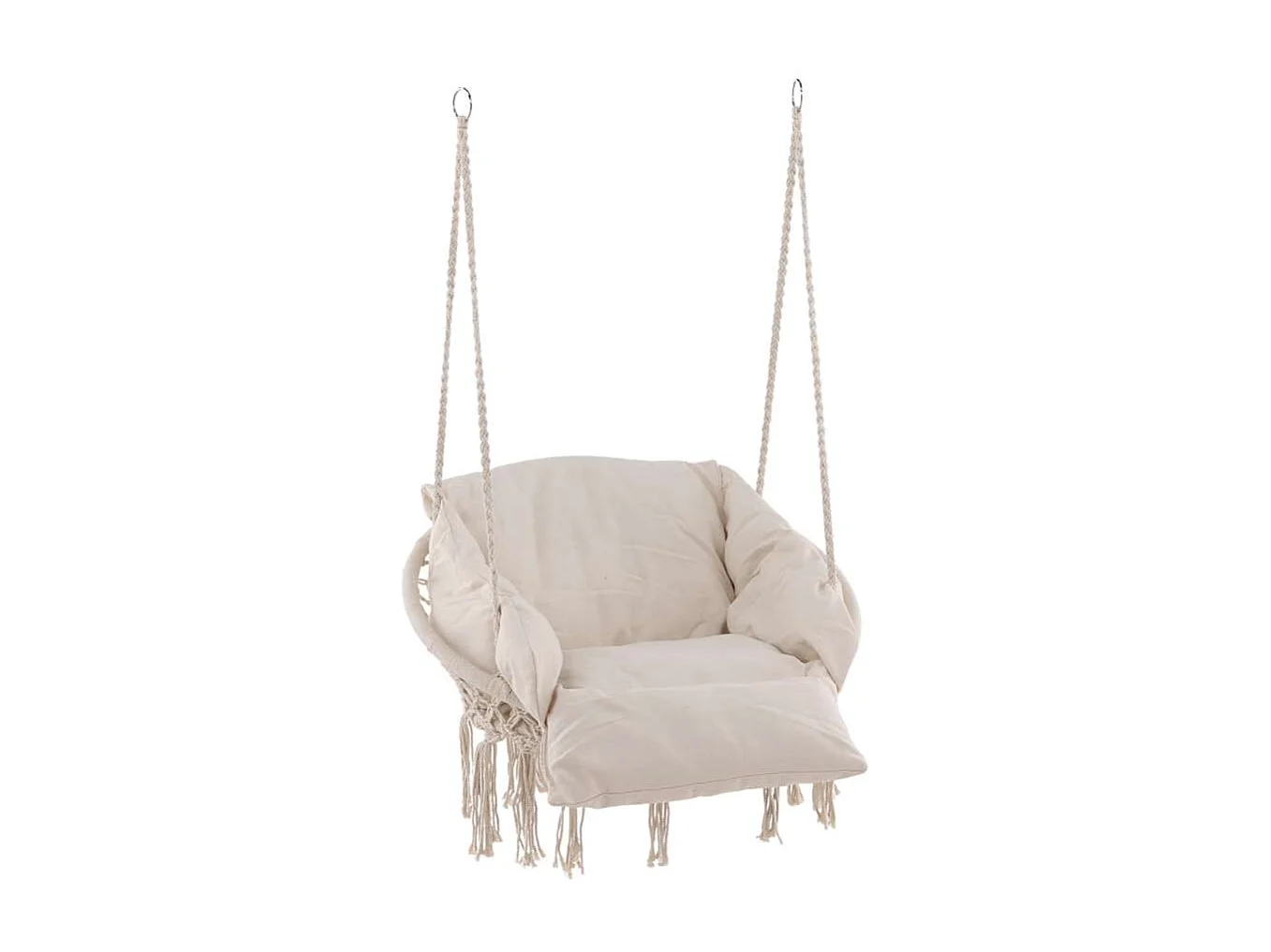 Hamtic hangend tuinstoel incl. kussen wit.