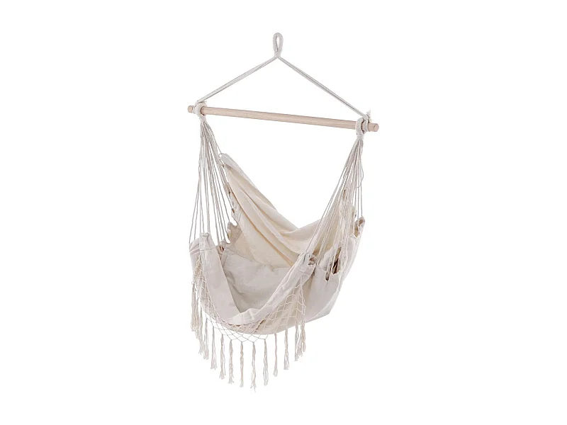 Culasi hangend tuinstoel incl. kussen wit.