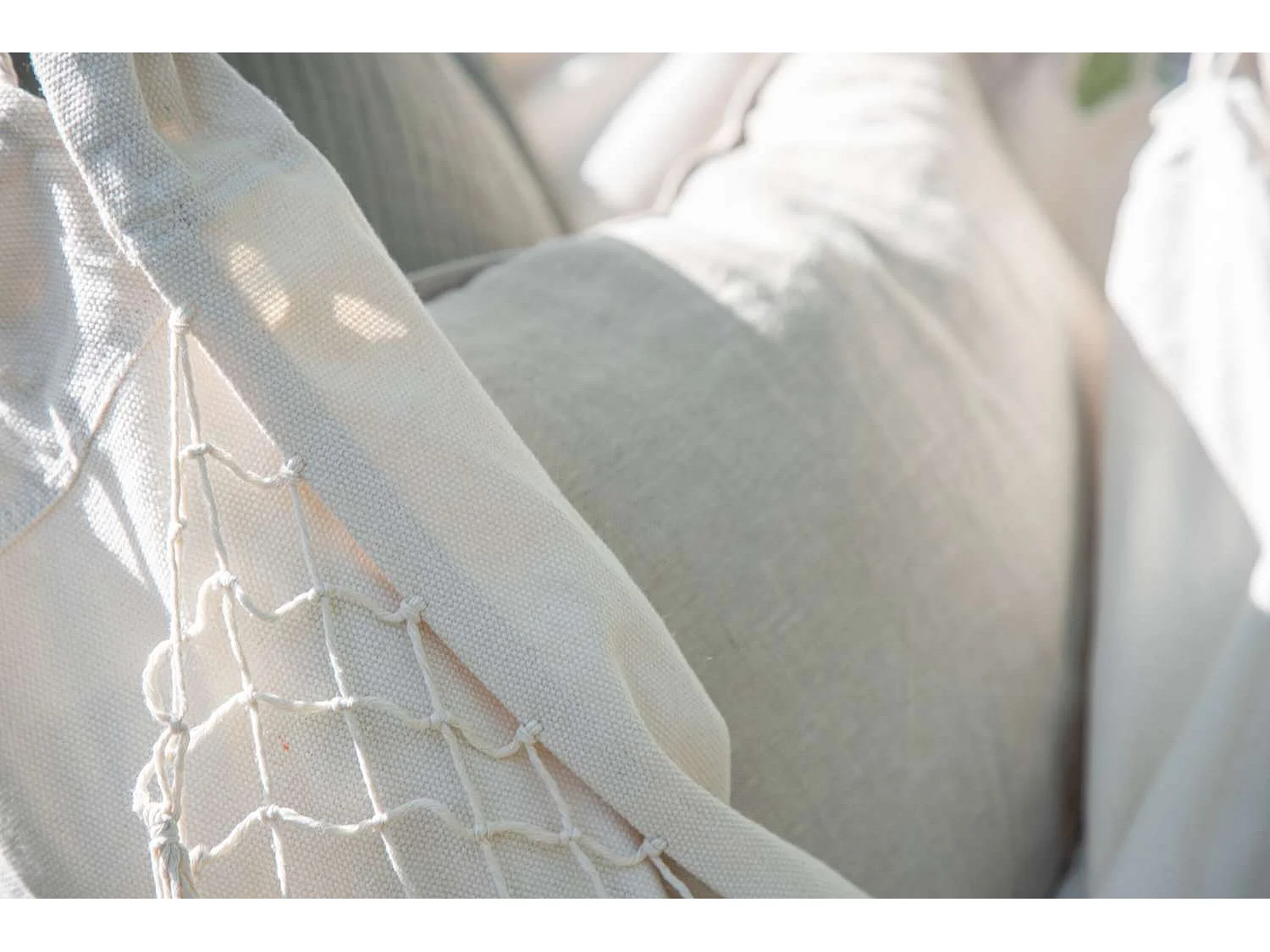 Fauteuil Suspendu en Tissu "Culasi" 120cm Naturel