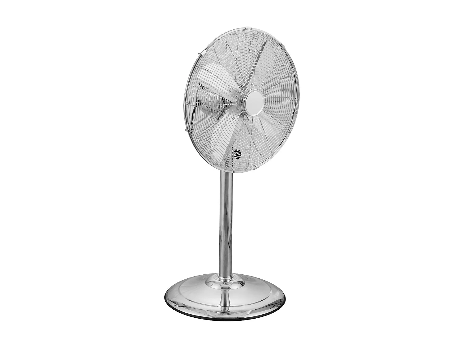 Ventilateur Oscillant sur Pied Industriel SucceBuy, 3 Vitesses, 39,8 cm 75° Argent