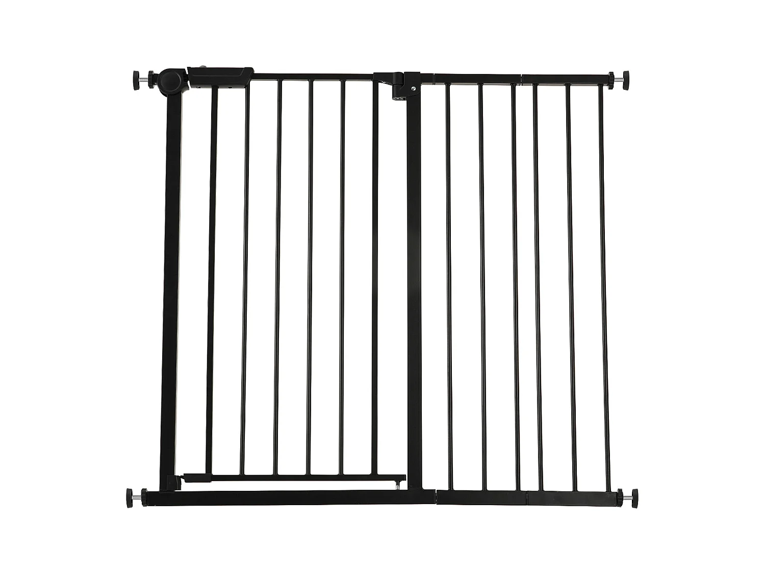 Portão de Segurança para Animais de Estimação, SucceBuy Portão de Segurança Expansível para Cães 65-101,6 x 91,4 cm Preto