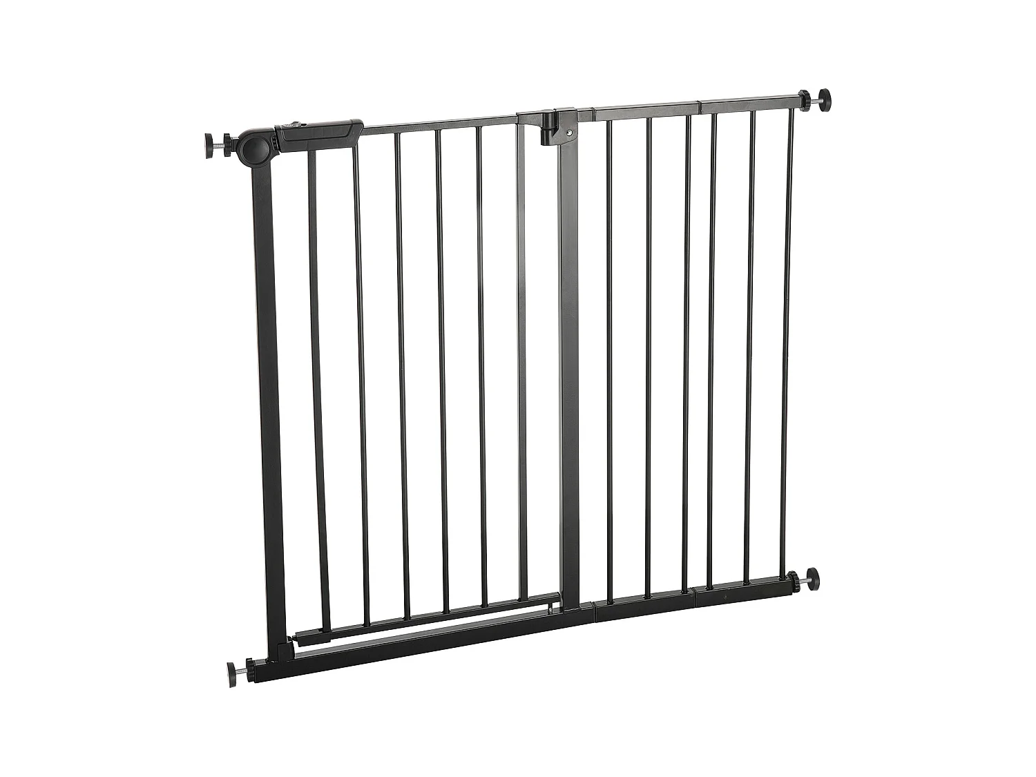 Portão de Segurança para Animais de Estimação, SucceBuy Portão de Segurança Expansível para Cães 65-101,6 x 91,4 cm Preto