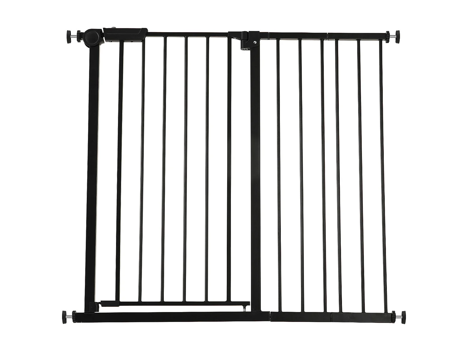 Puerta de Seguridad para Mascotas, SucceBuy Extensible 65-101,6 x 91,4 cm Color Negro