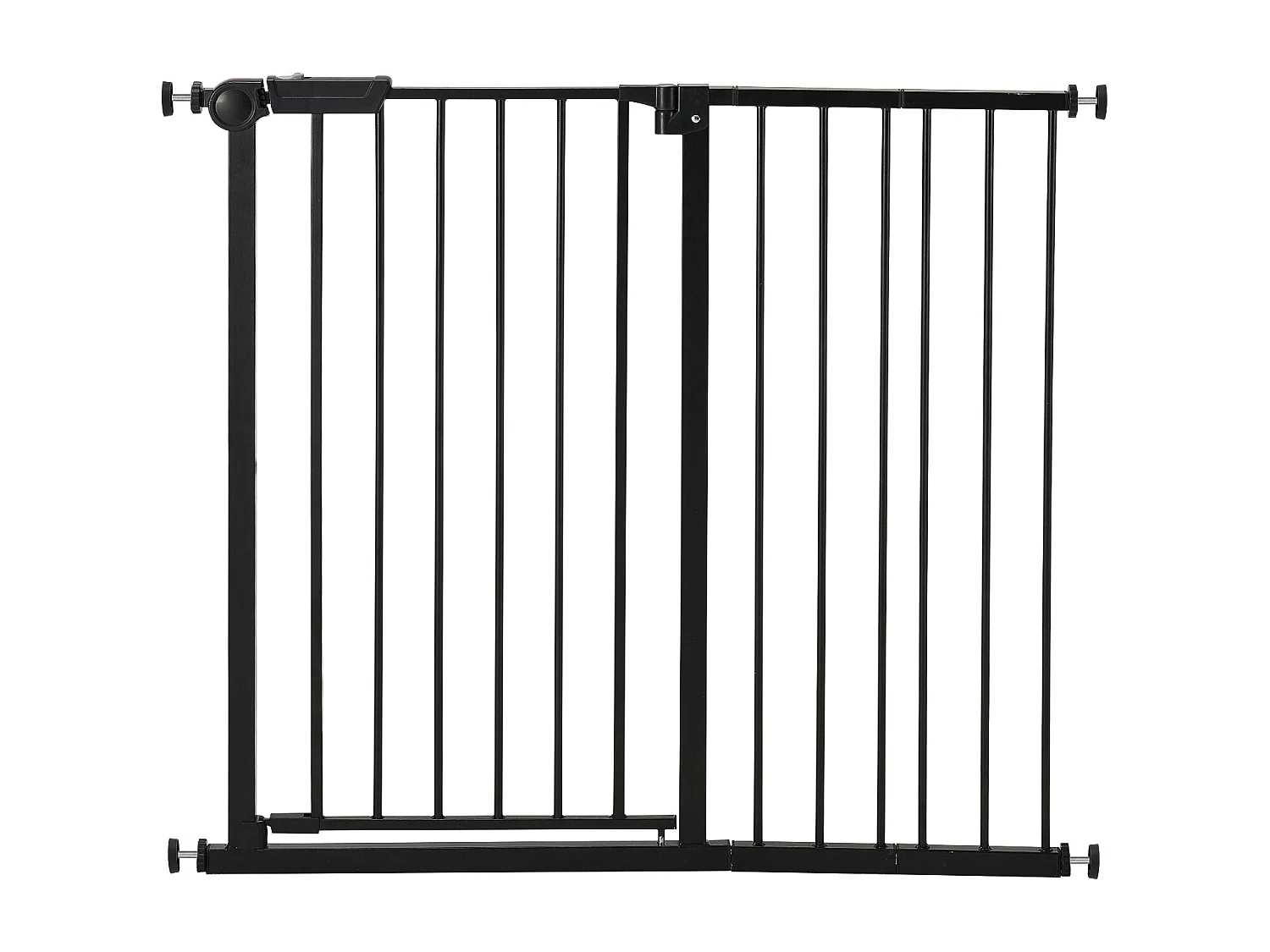 Puerta de Seguridad para Mascotas, SucceBuy Extensible 65-101,6 x 91,4 cm Color Negro