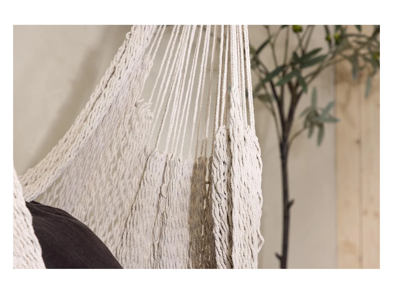 Fauteuil Suspendu en Tissu "Kalino" 135cm Naturel