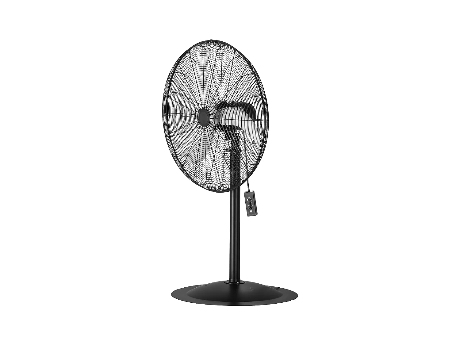 Ventilateur sur Pied Industriel SucceBuy, 3 Vitesses, 76 cm, Oscillant et Réglable en Hauteur