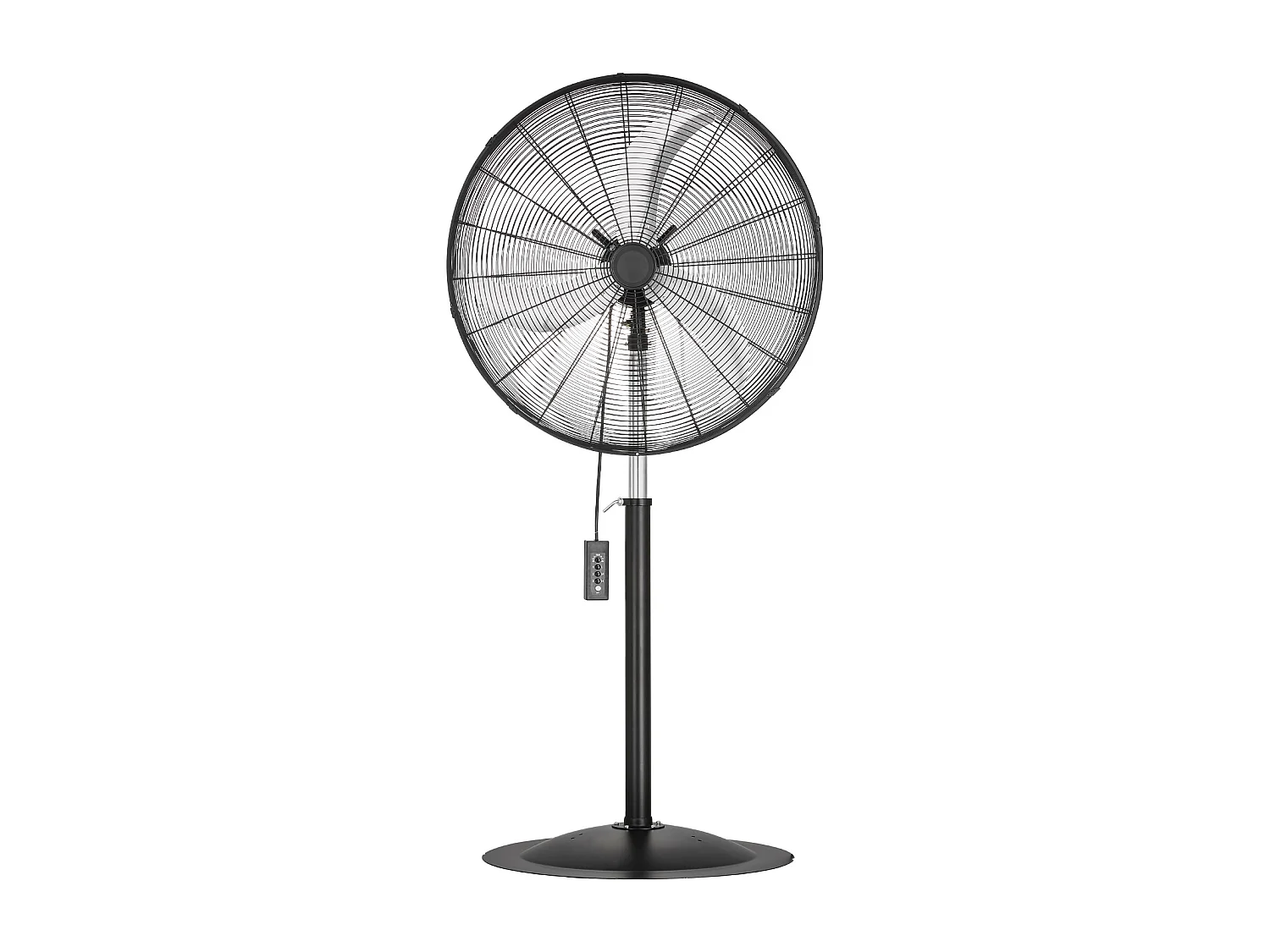 Ventilateur sur Pied Industriel SucceBuy, 3 Vitesses, 76 cm, Oscillant et Réglable en Hauteur