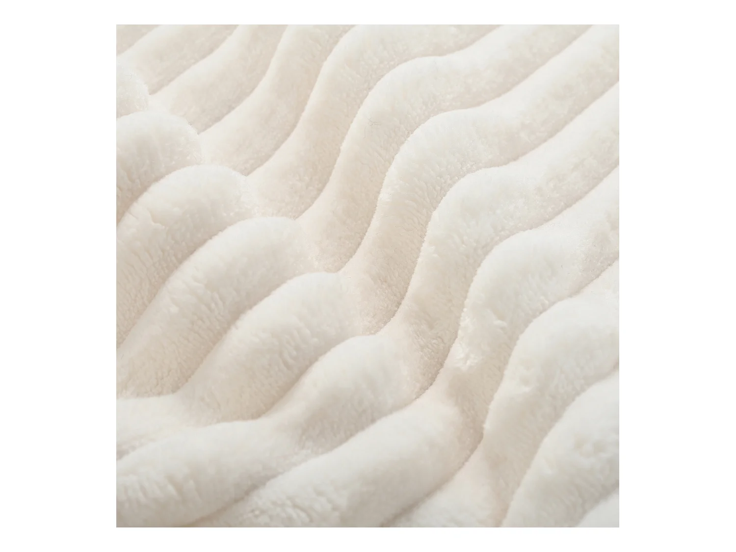 Sofá modular, con motivo de nubes, terciopelo acanalado, embalaje totalmente comprimido, sin montaje, blanco