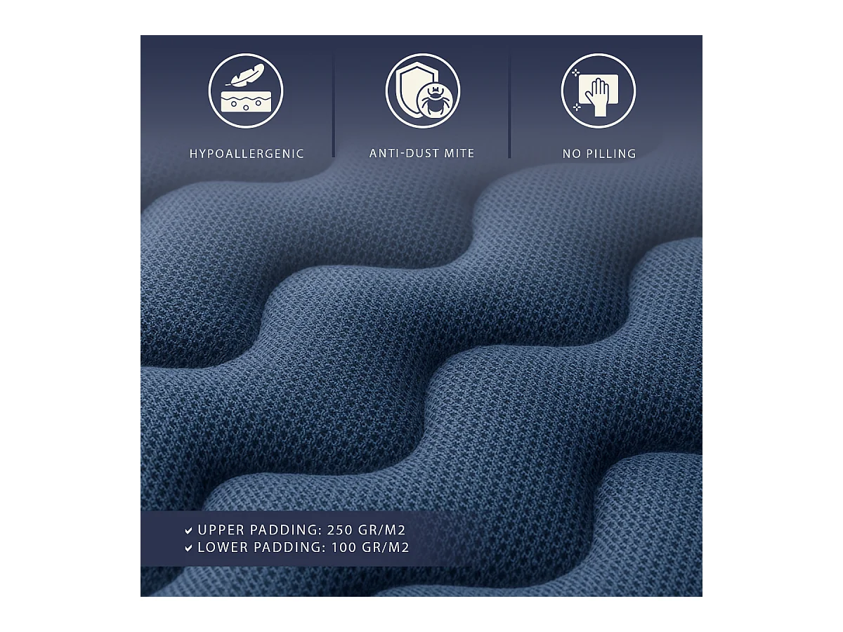 Einzelmatratze 80x200 cm Waterfoam Allergikerfreundlich | Höhe 20 cm | Klasse 1 | Mittelhart | Antibakteriell | Hergestellt in Italien