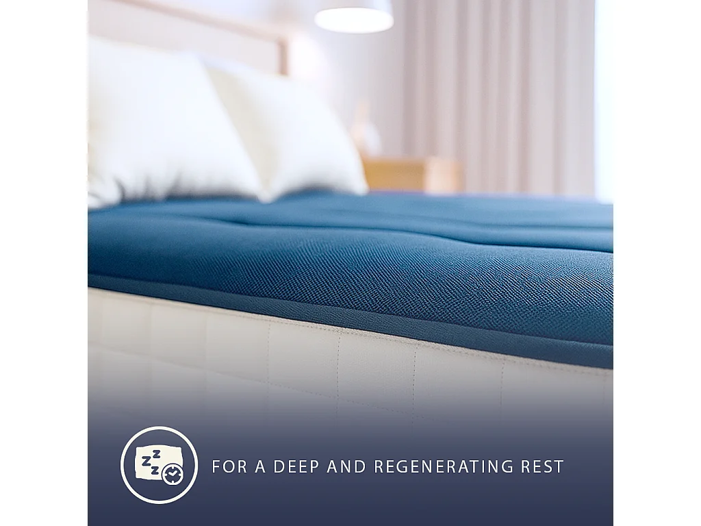 Eenpersoonsmatras 80x190 cm Waterfoam Anti-allergisch | Hoogte 20 cm | Klasse 1 | Gemiddeld Stevig | Antibacterieel | Gemaakt in Italië