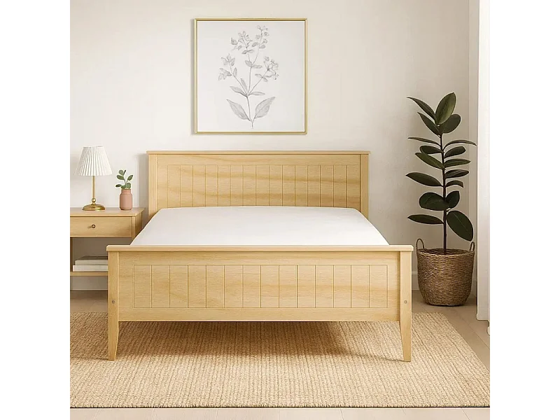 Łóżko 160x200 drewniane Siena, sosnowe