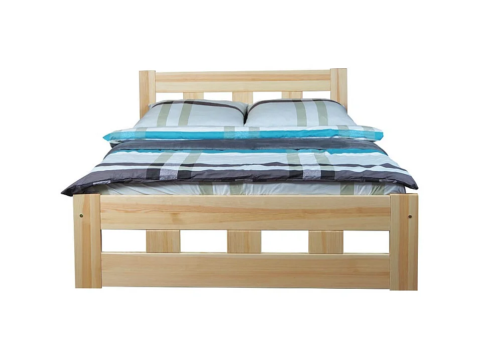 Łóżko 160x200 drewniane Bond, sosnowe