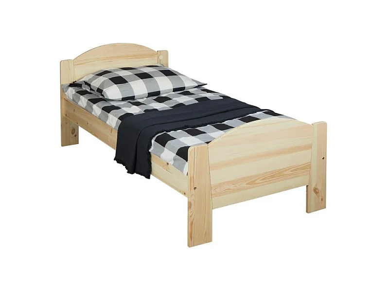 Łóżko 90x200 drewniane Miki, sosnowe