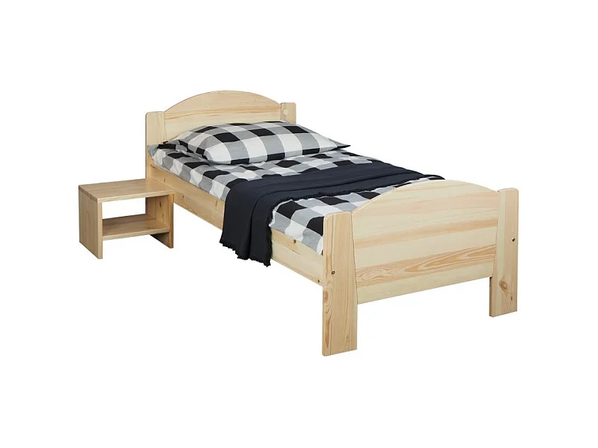 Łóżko 90x200 drewniane Miki, sosnowe