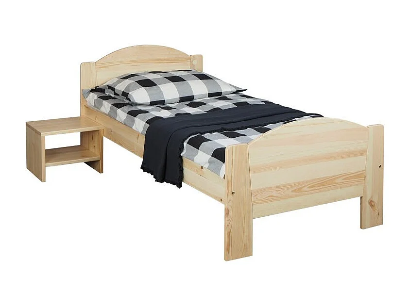 Łóżko 90x200 drewniane Miki, sosnowe