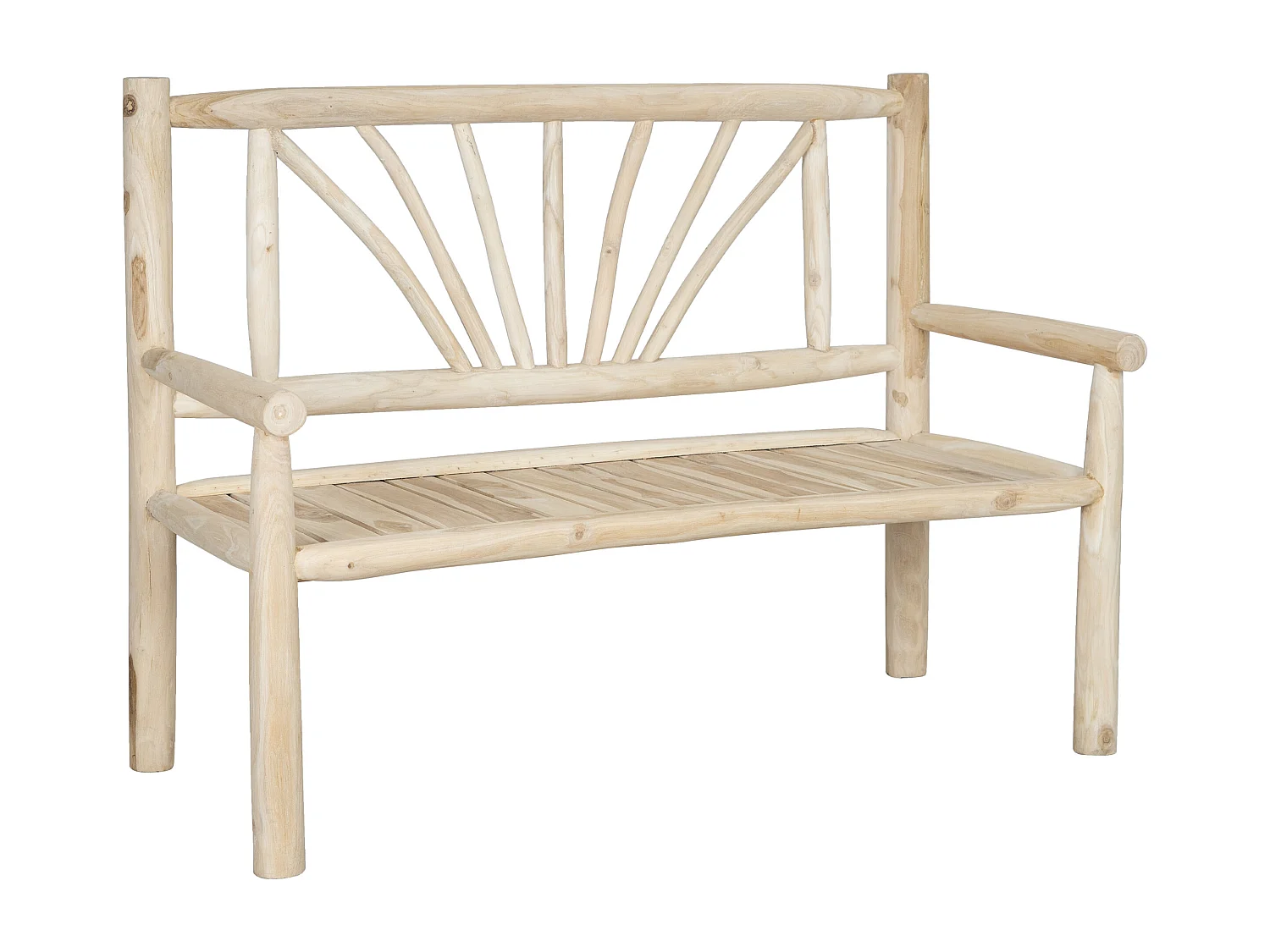 Banc de jardin en teck - Naturel clair - TULUM de MYLIA